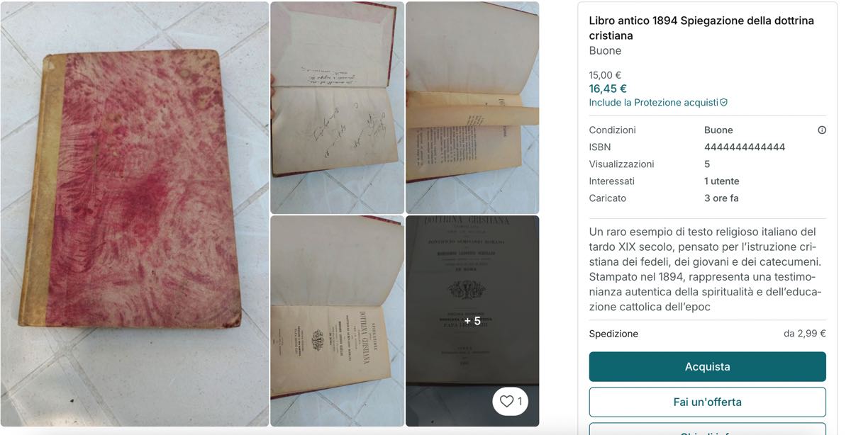 Lo strano fenomeno dei libri su Vinted a 30mila euro Libri Vinted